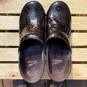 Dansko Professional Arabesque Brown Clog  Sz 38